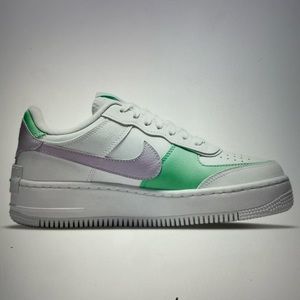 NIB Nike Air Force 1 Shadow Women’s Sizes 7, 7.5 White/Infinite Lilac CU8591-103